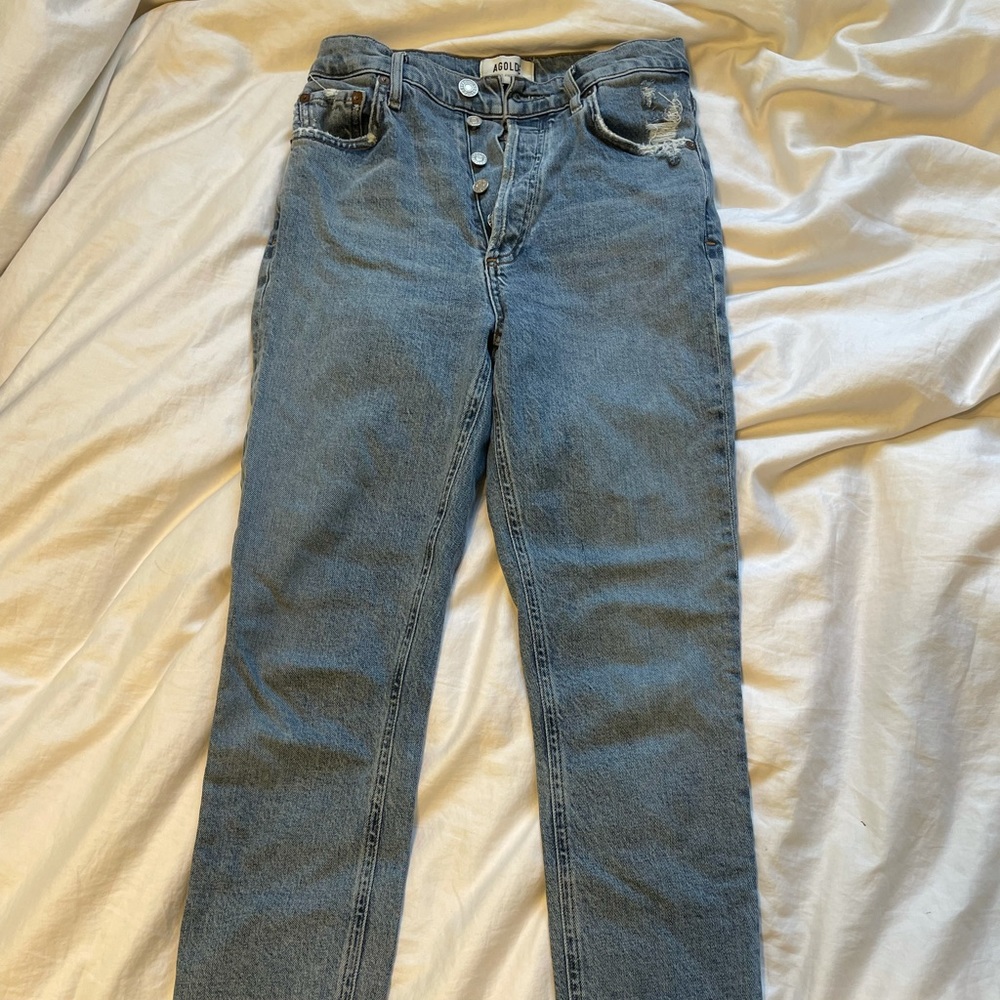AGOLDE- Nico high rise slim -rooted
